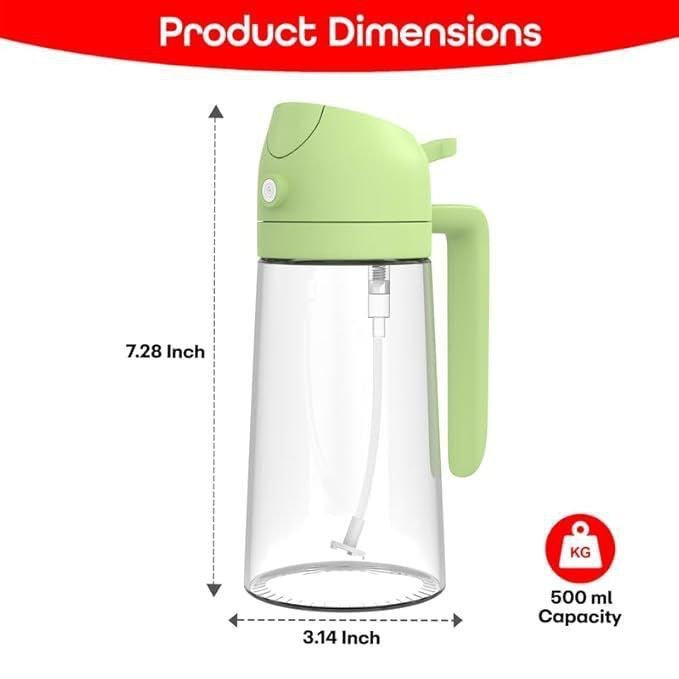 Oil Pour And Spray Bottle 500ml